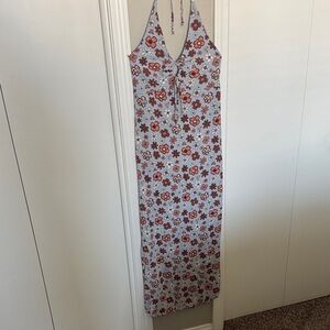Inspired Hearts Floral Halter Maxi Dress -